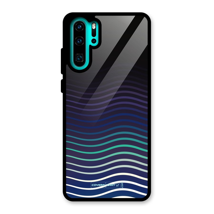Wavy Stripes Glass Back Case for Huawei P30 Pro