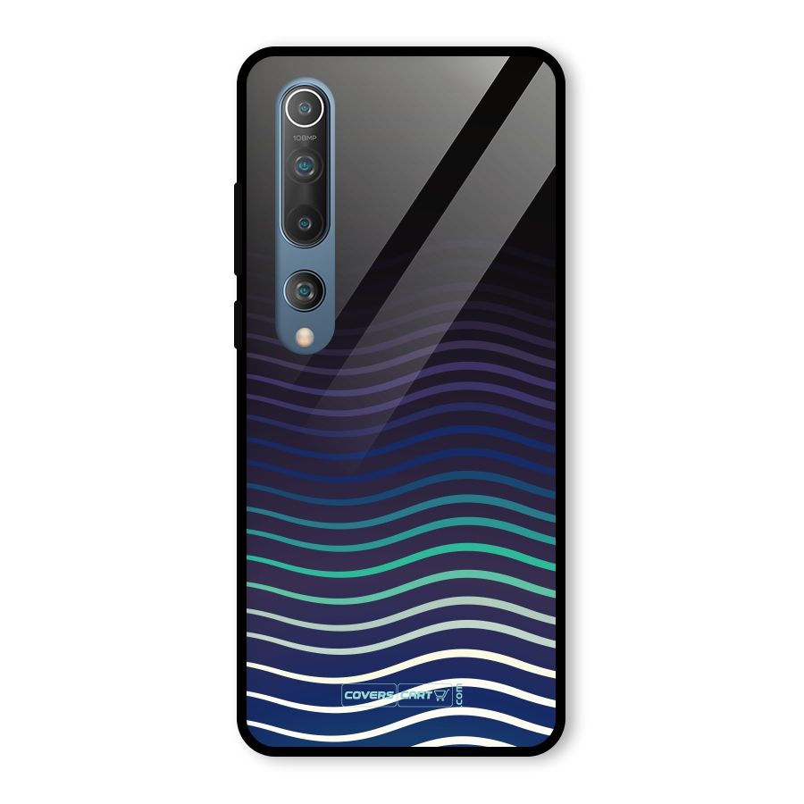 Wavy Stripes Glass Back Case for Mi 10