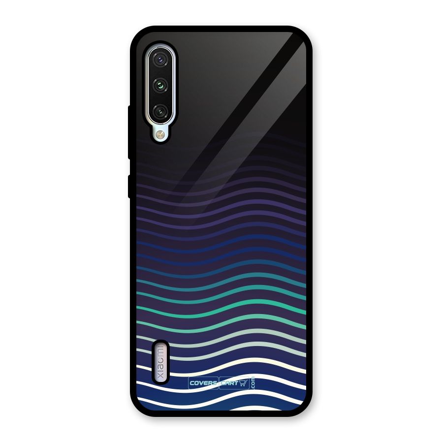Wavy Stripes Glass Back Case for Mi A3