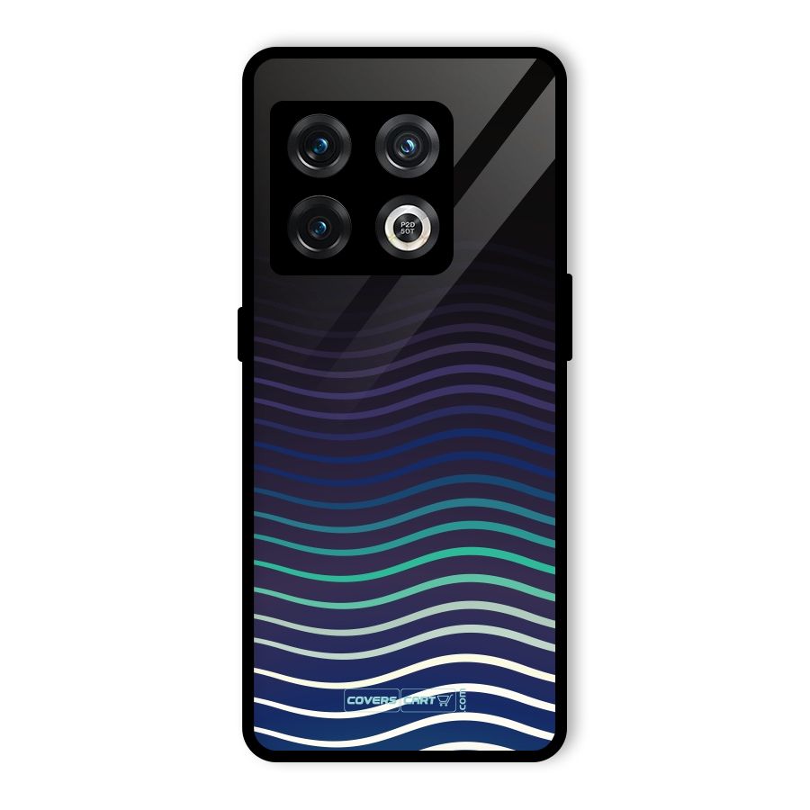 Wavy Stripes Glass Back Case for OnePlus 10 Pro 5G