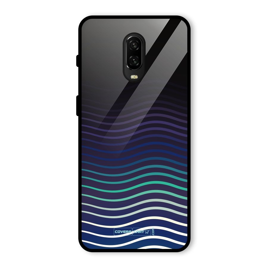 Wavy Stripes Glass Back Case for OnePlus 6T