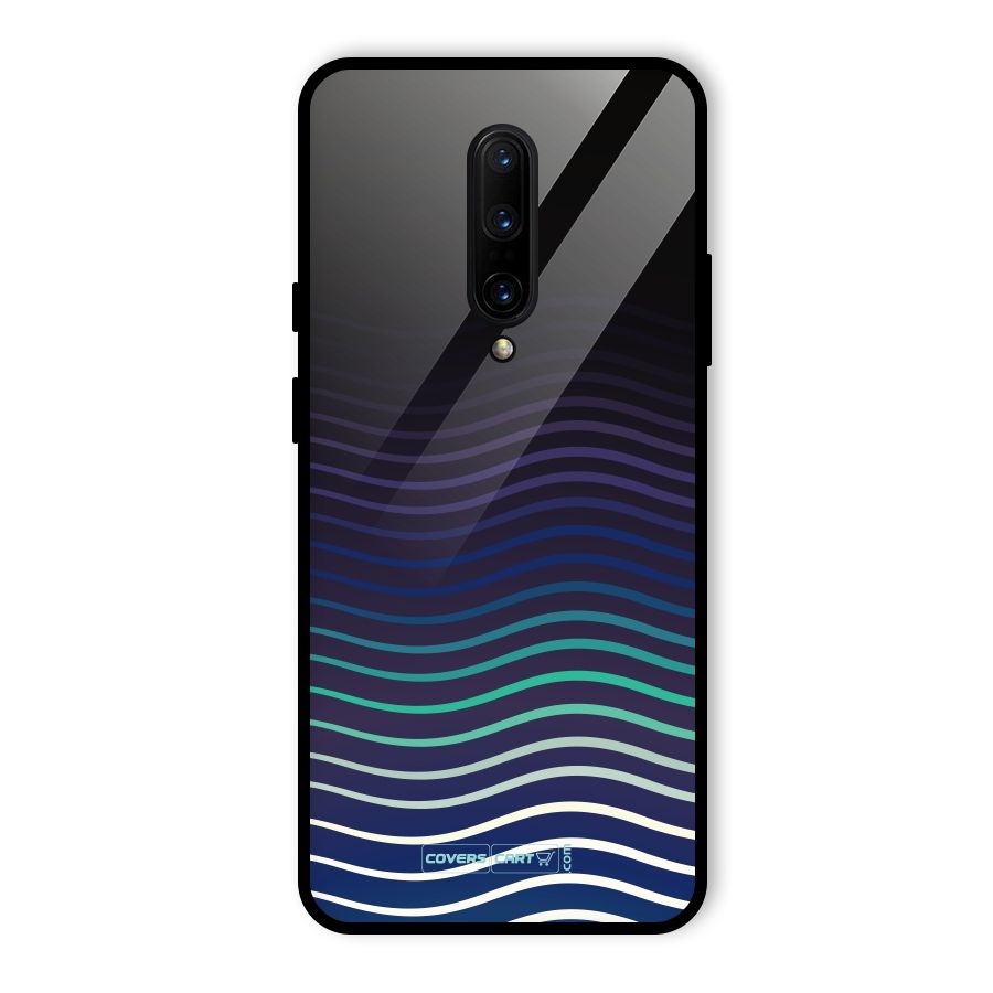 Wavy Stripes Glass Back Case for OnePlus 7 Pro