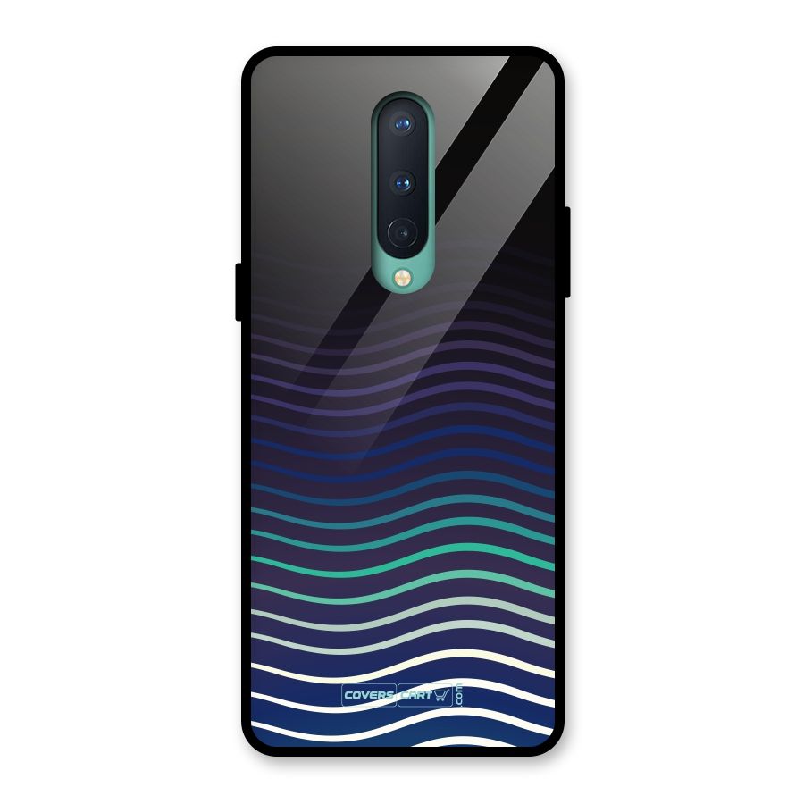 Wavy Stripes Glass Back Case for OnePlus 8