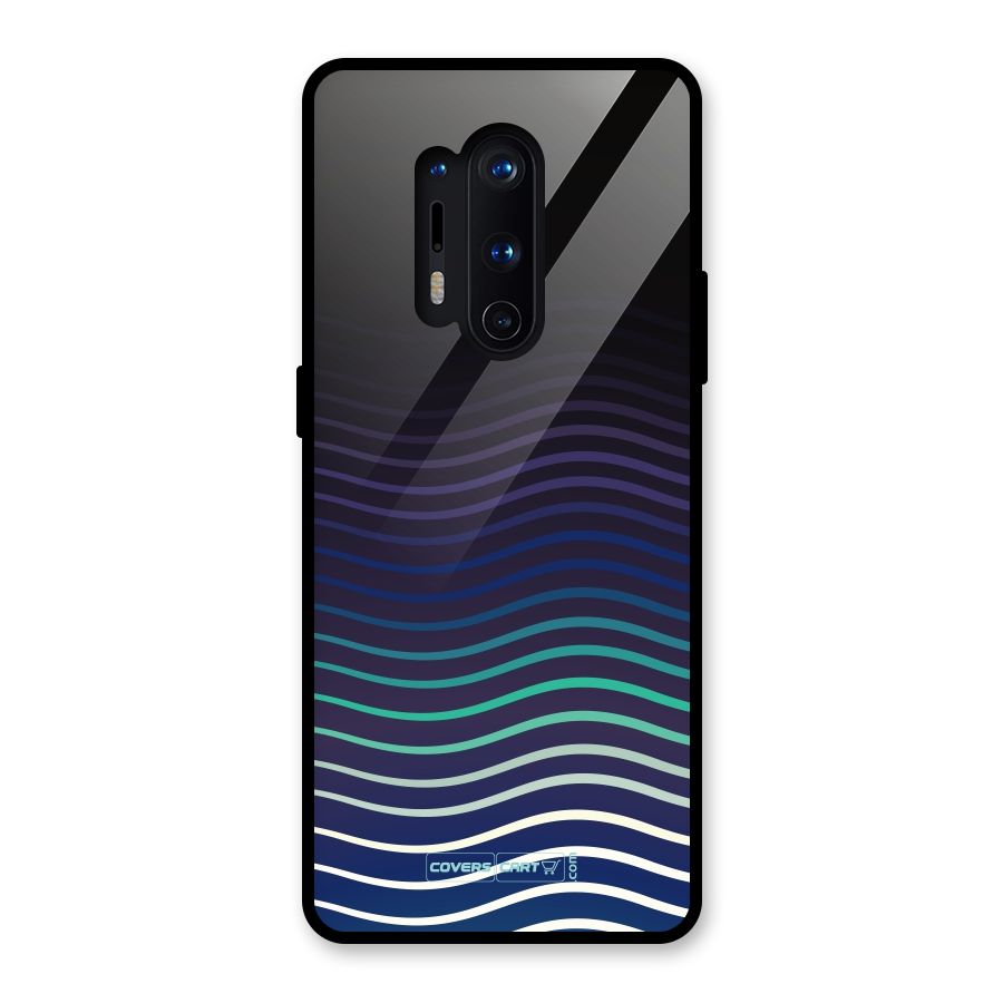 Wavy Stripes Glass Back Case for OnePlus 8 Pro