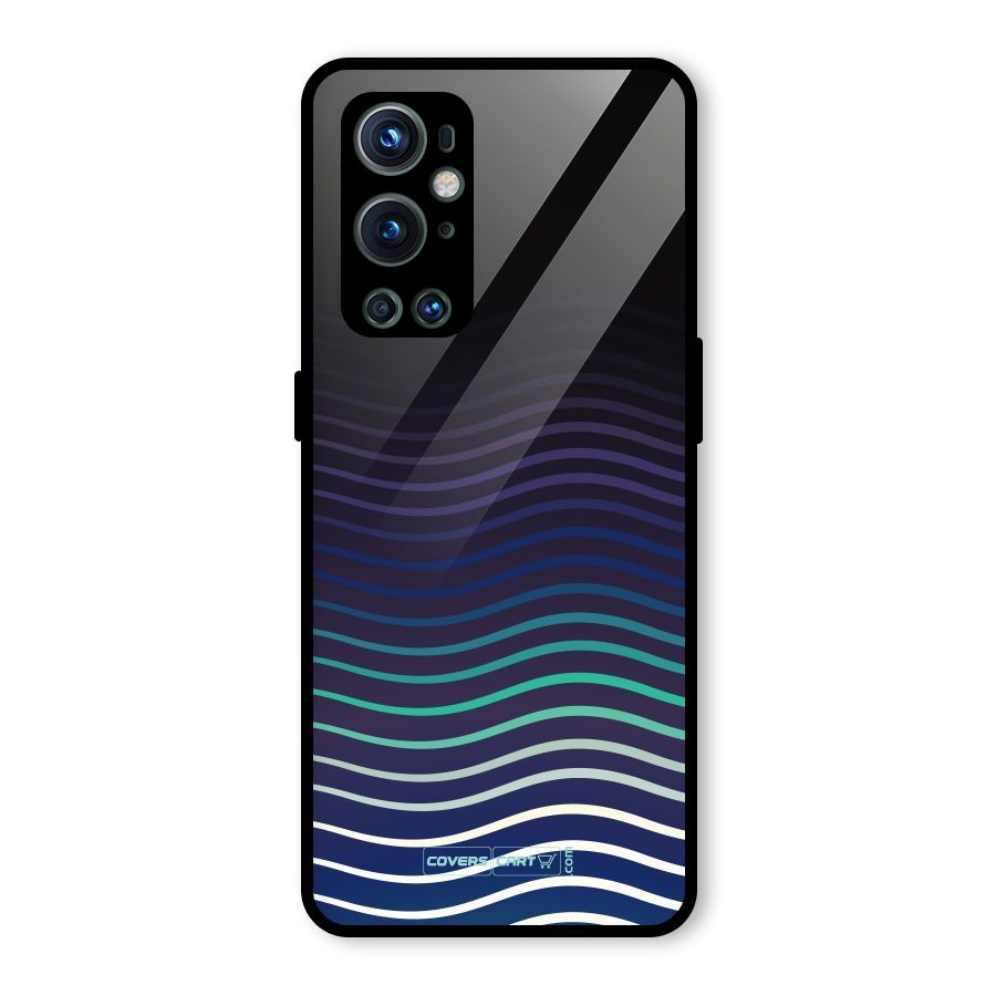 Wavy Stripes Glass Back Case for OnePlus 9 Pro