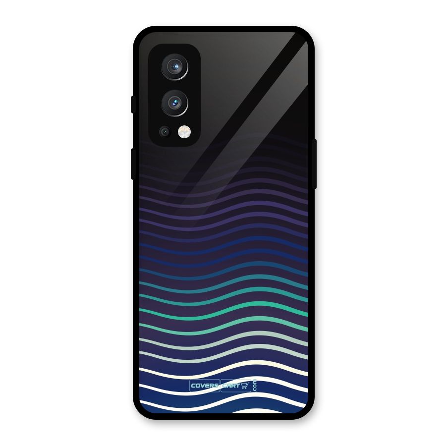 Wavy Stripes Glass Back Case for OnePlus Nord 2 5G
