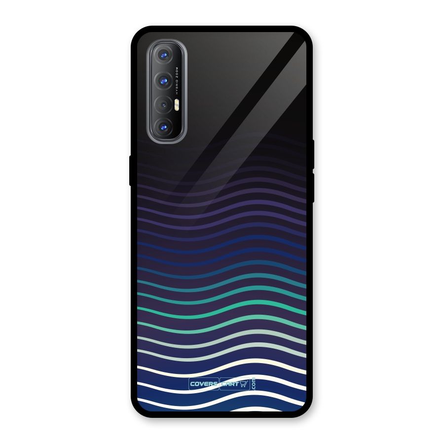 Wavy Stripes Glass Back Case for Oppo Reno3 Pro