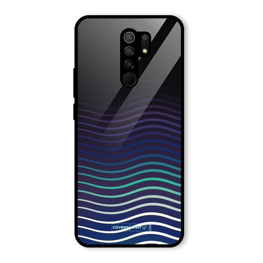 Wavy Stripes Glass Back Case for Poco M2