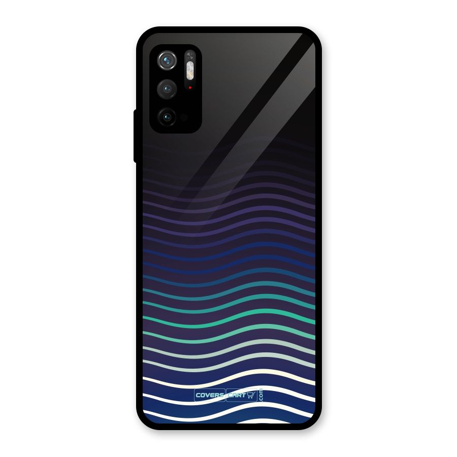 Wavy Stripes Glass Back Case for Poco M3 Pro 5G