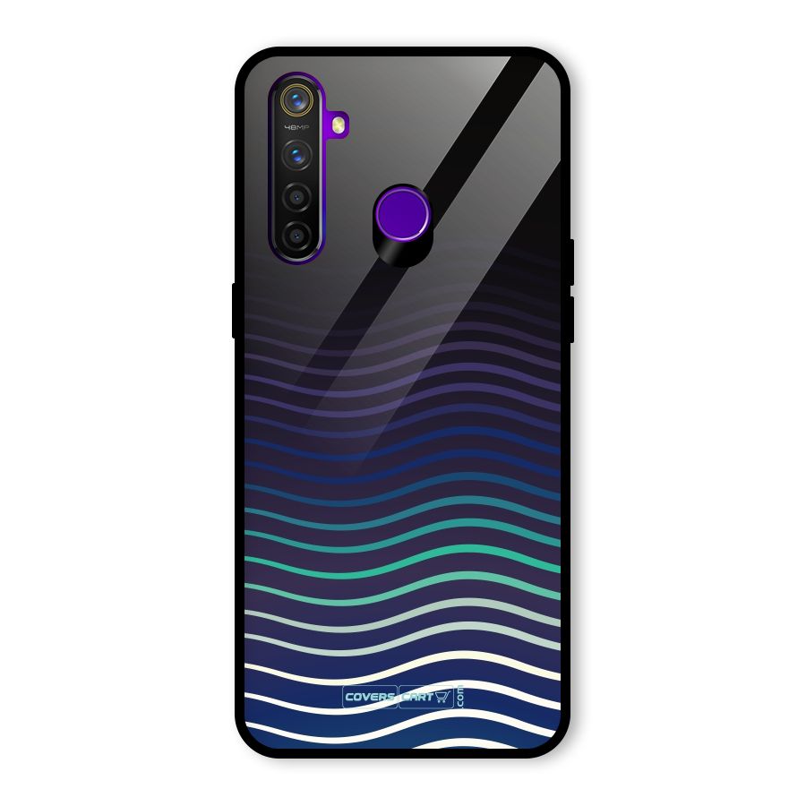 Wavy Stripes Glass Back Case for Realme 5 Pro