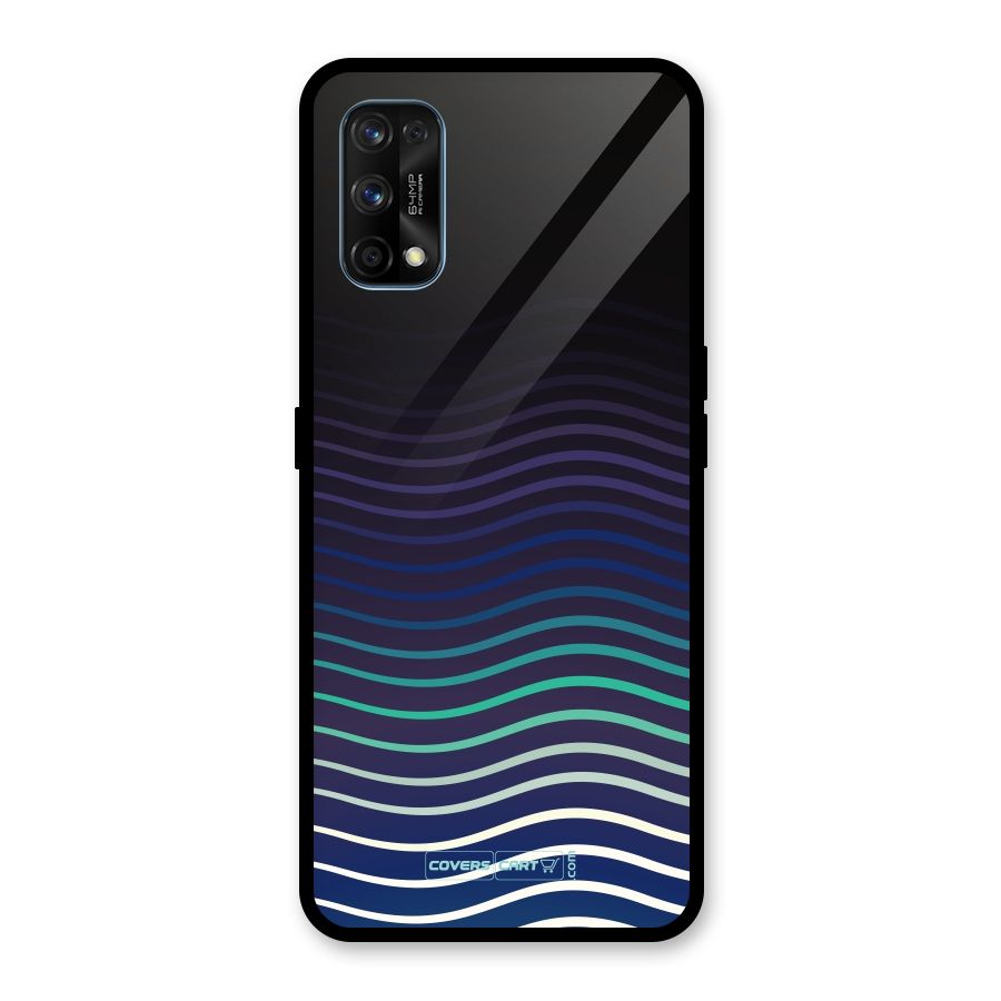 Wavy Stripes Glass Back Case for Realme 7 Pro