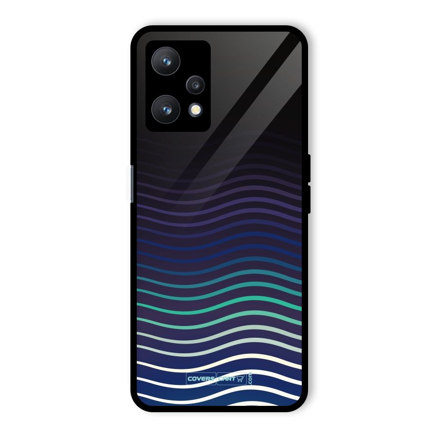 Wavy Stripes Glass Back Case for Realme 9 Pro 5G