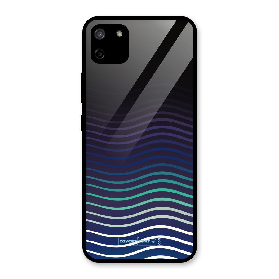 Wavy Stripes Glass Back Case for Realme C11