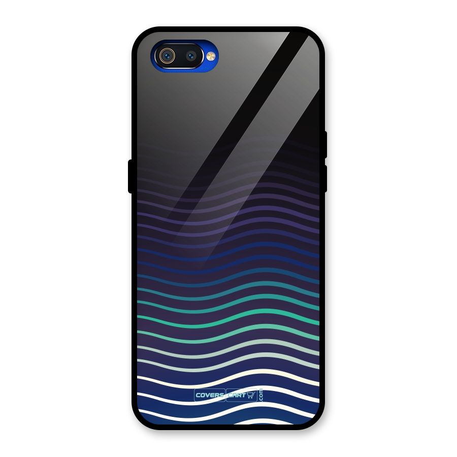 Wavy Stripes Glass Back Case for Realme C2