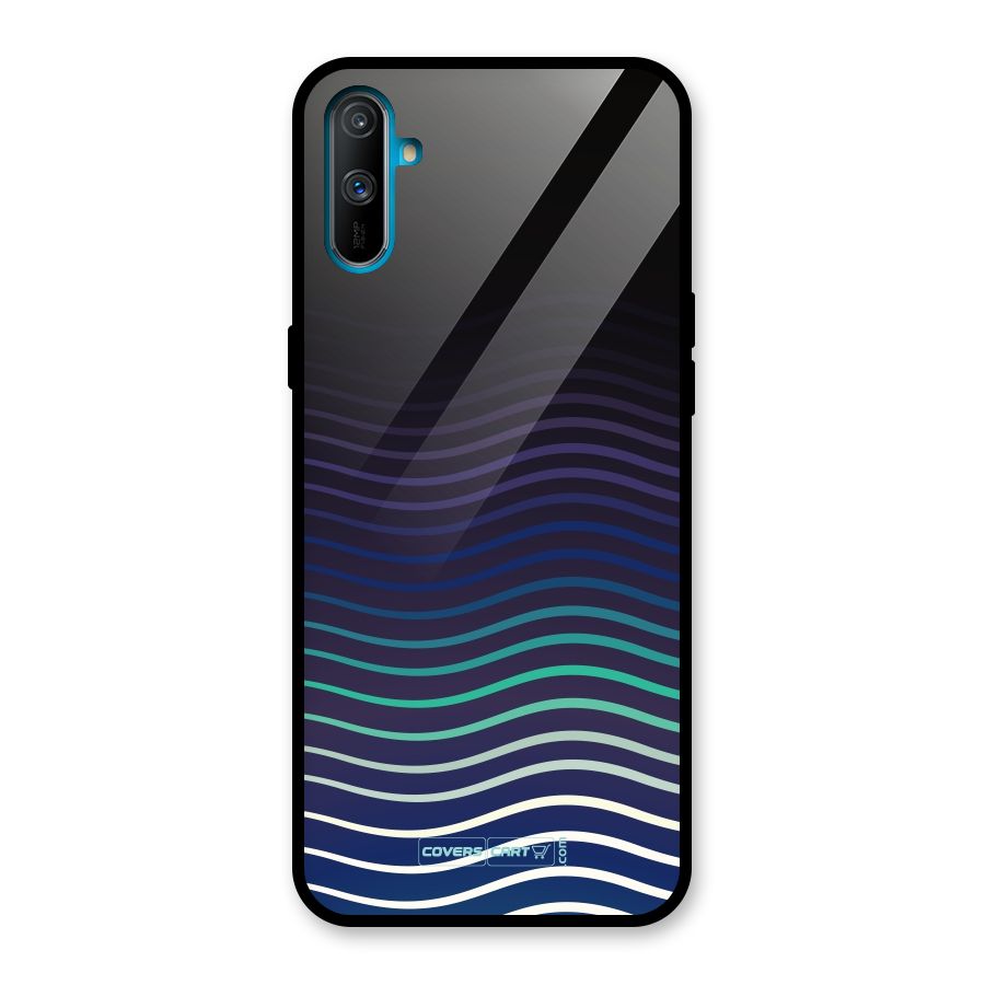 Wavy Stripes Glass Back Case for Realme C3