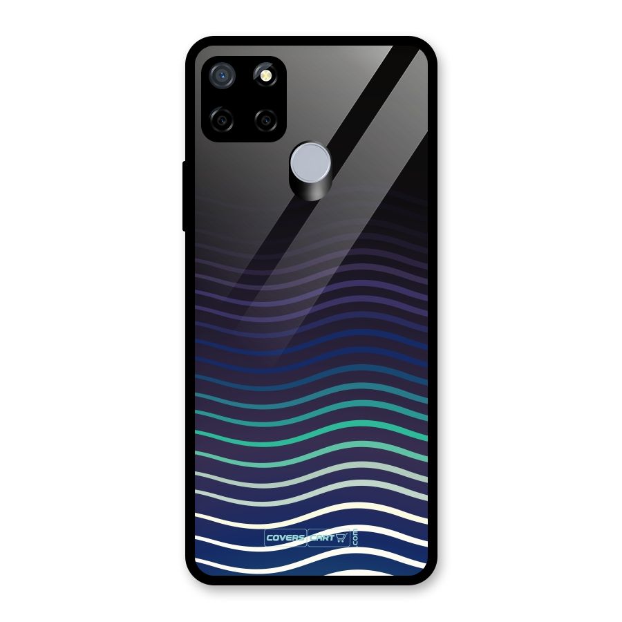 Wavy Stripes Glass Back Case for Realme Narzo 20