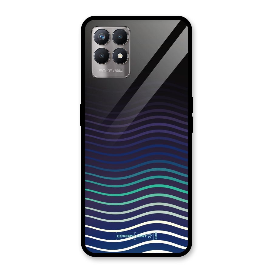 Wavy Stripes Glass Back Case for Realme Narzo 50