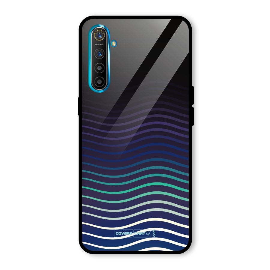 Wavy Stripes Glass Back Case for Realme X2