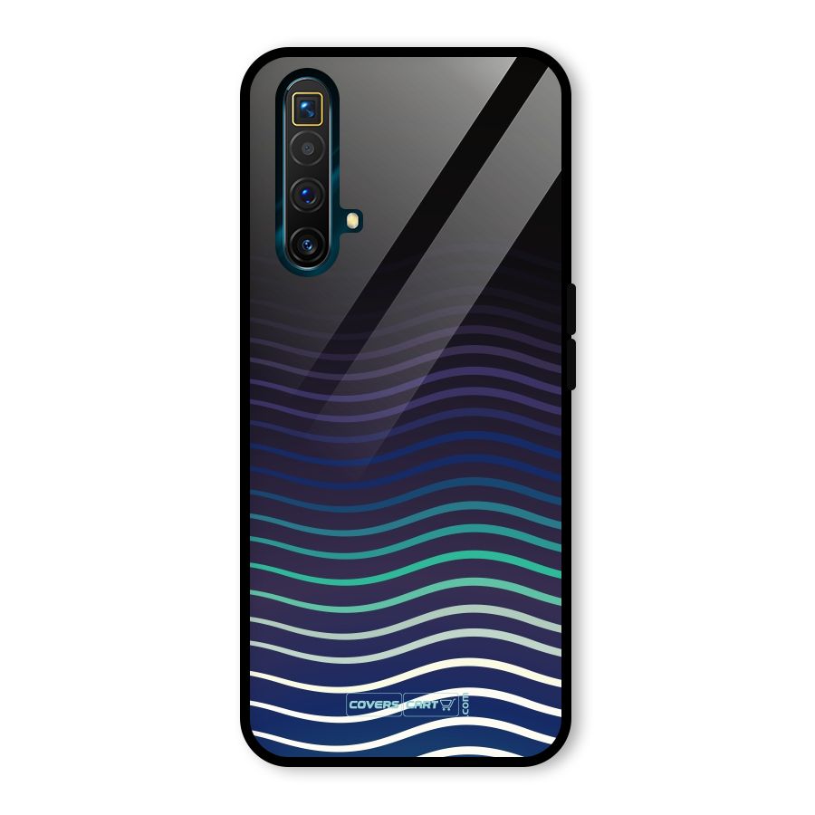 Wavy Stripes Glass Back Case for Realme X3 SuperZoom