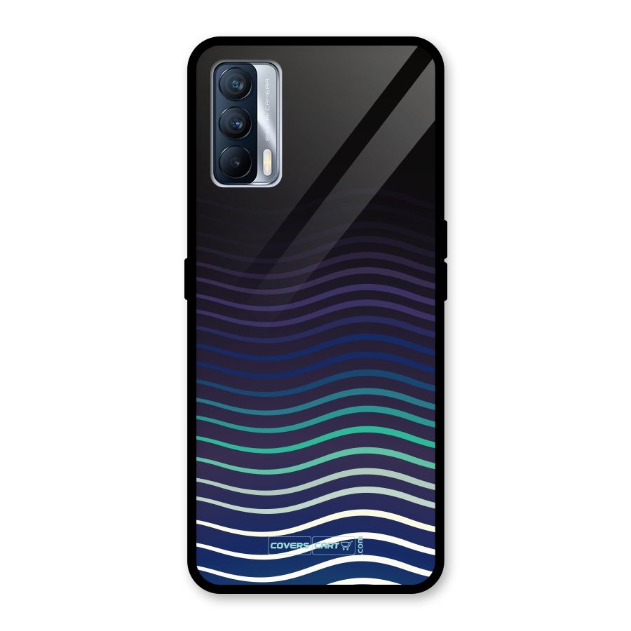Wavy Stripes Glass Back Case for Realme X7