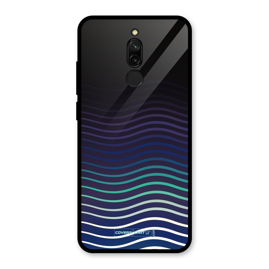 Wavy Stripes Glass Back Case for Redmi 8