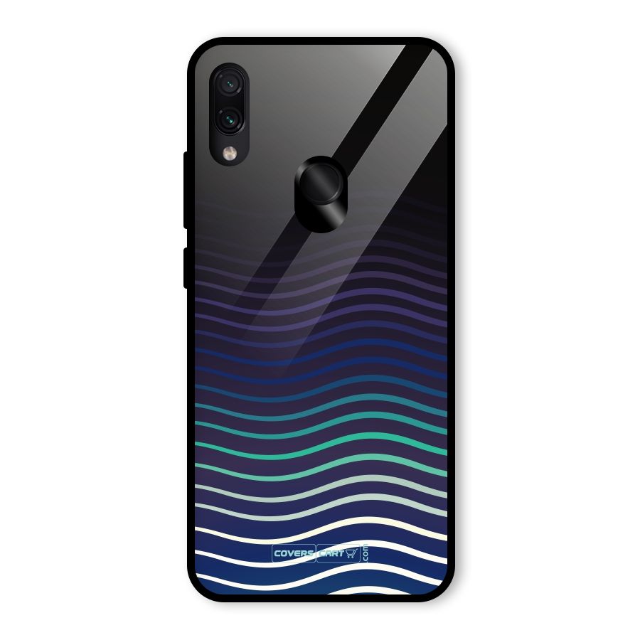 Wavy Stripes Glass Back Case for Redmi Note 7 Pro