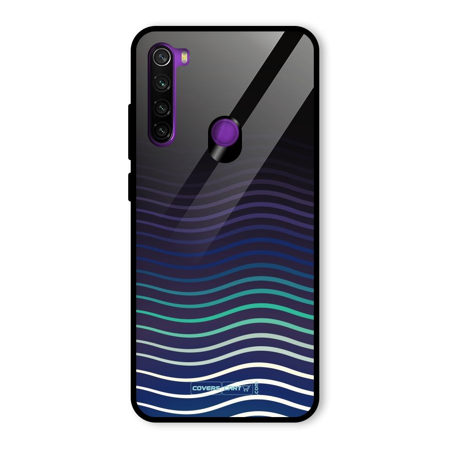 Wavy Stripes Glass Back Case for Redmi Note 8
