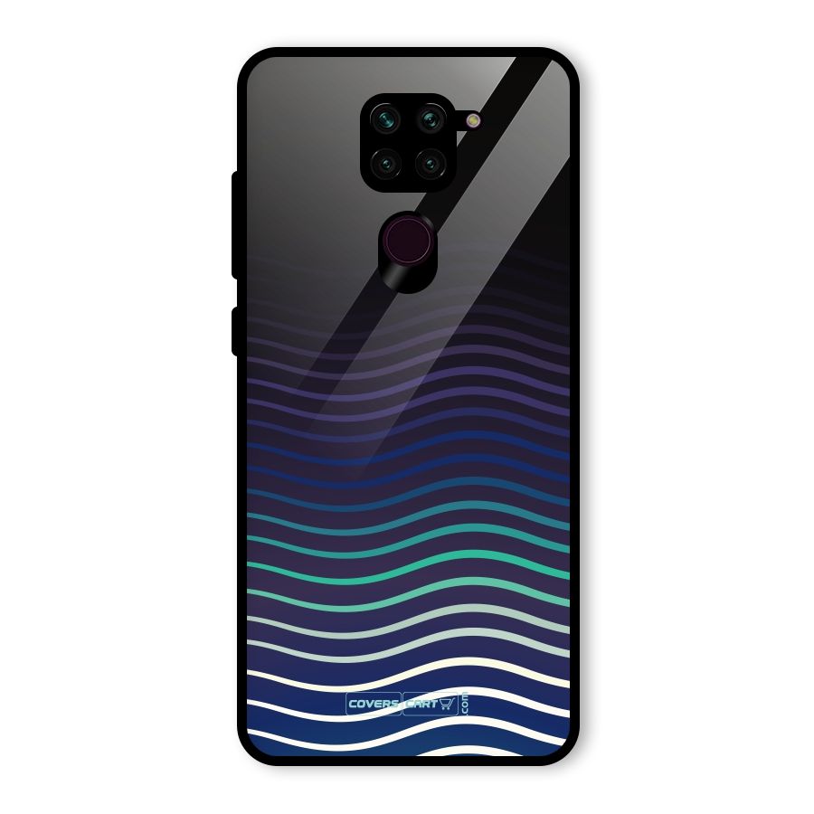 Wavy Stripes Glass Back Case for Redmi Note 9
