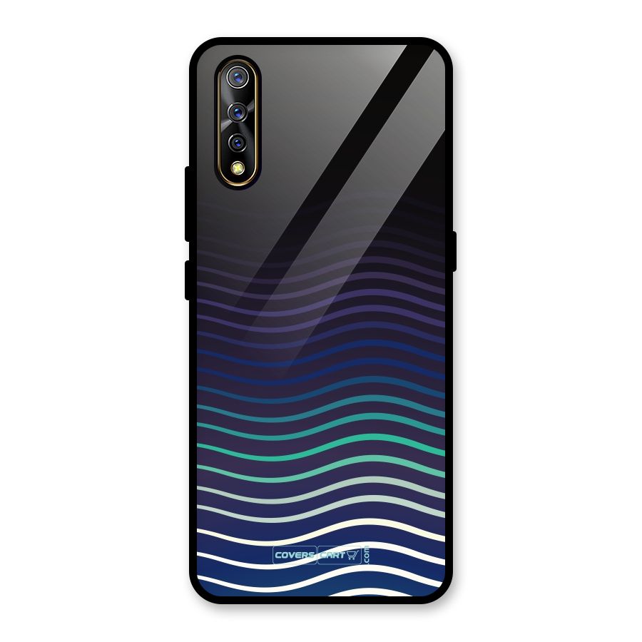 Wavy Stripes Glass Back Case for Vivo S1