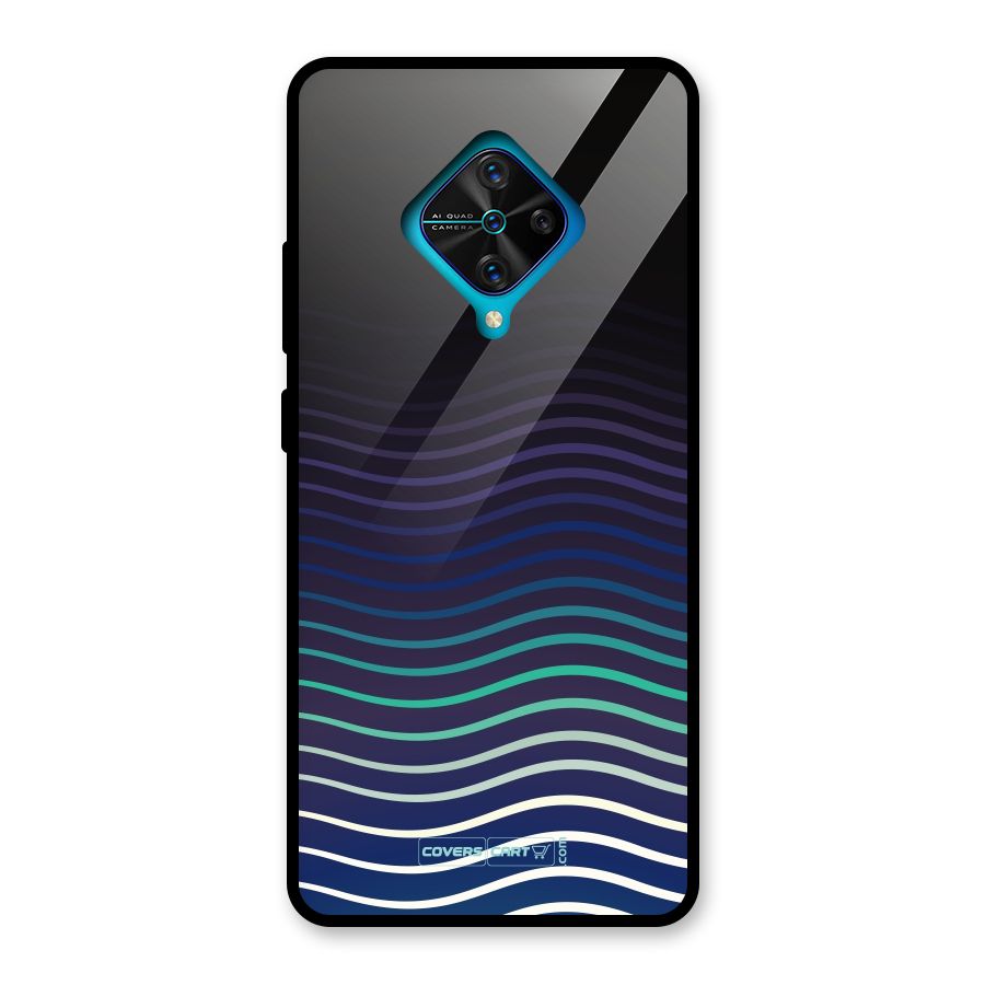 Wavy Stripes Glass Back Case for Vivo S1 Pro