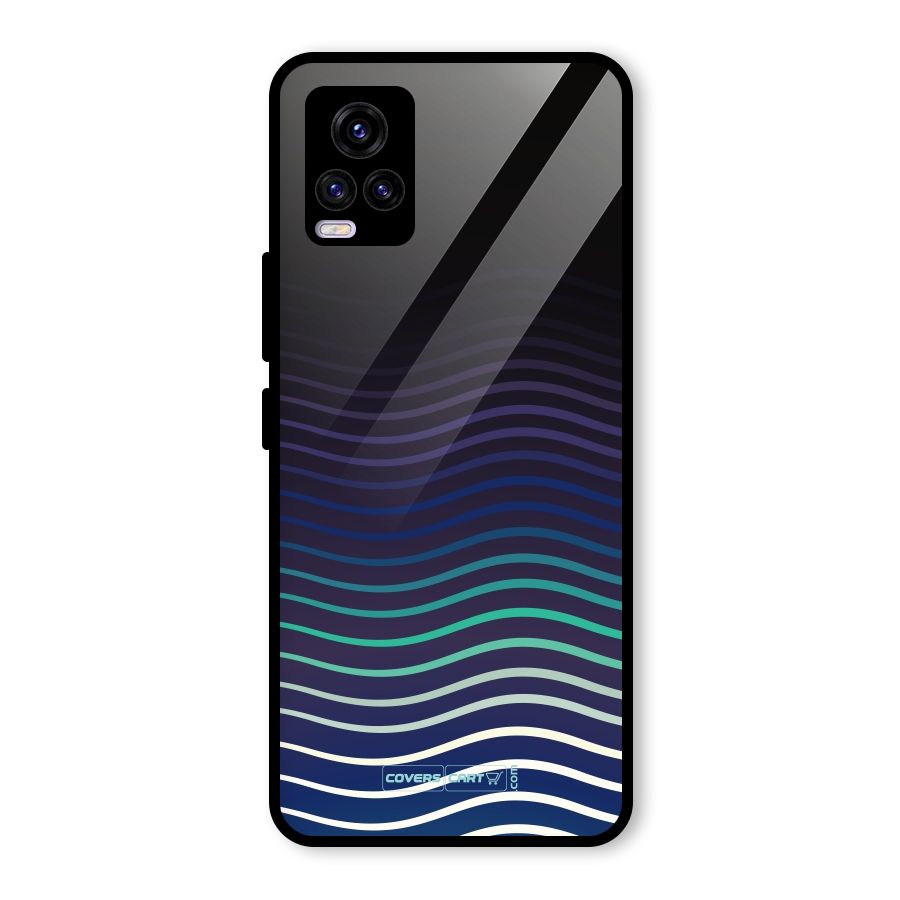 Wavy Stripes Glass Back Case for Vivo V20