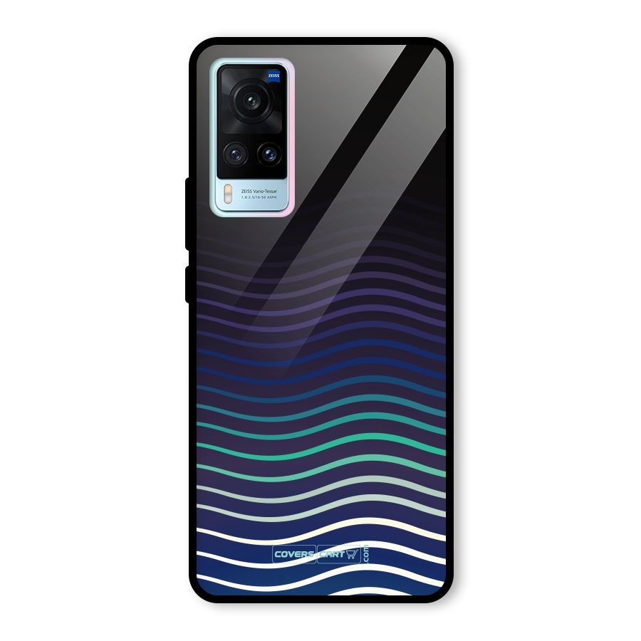 Wavy Stripes Glass Back Case for Vivo X60