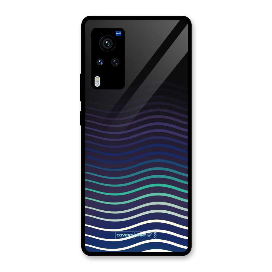 Wavy Stripes Glass Back Case for Vivo X60 Pro