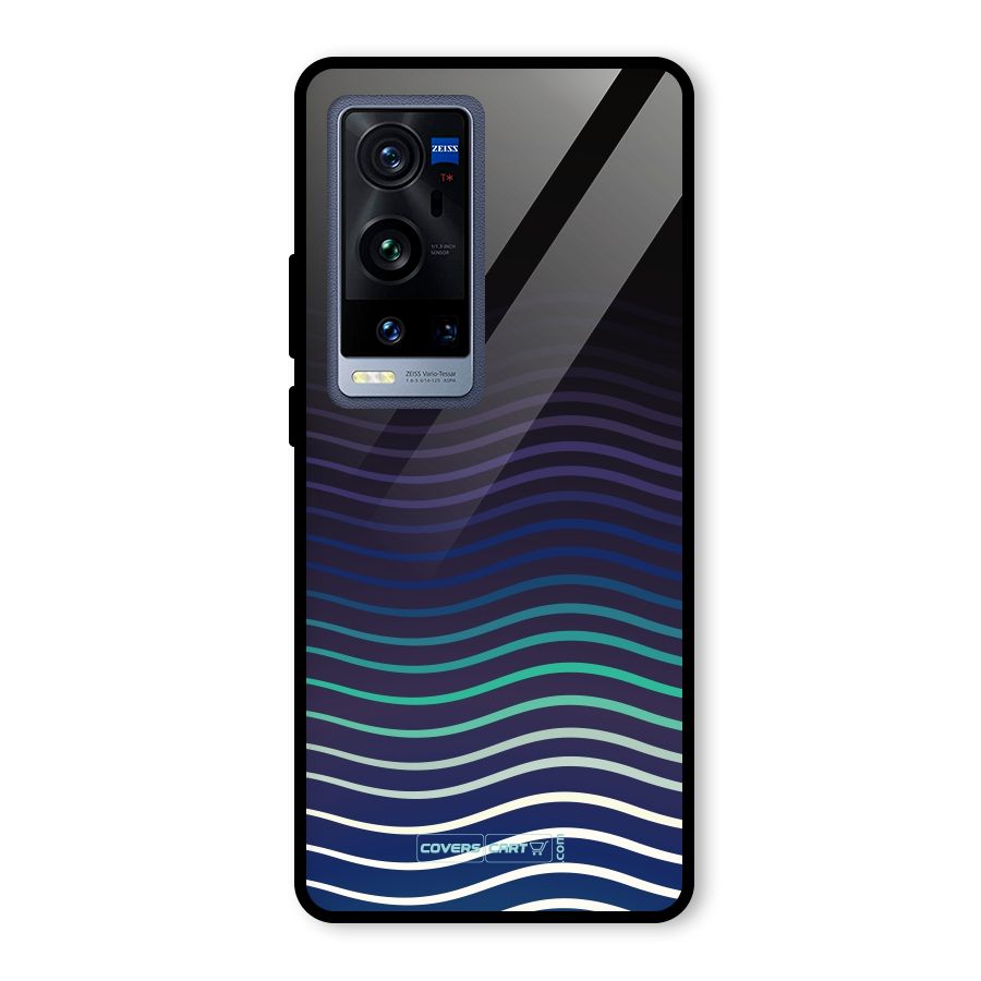 Wavy Stripes Glass Back Case for Vivo X60 Pro Plus