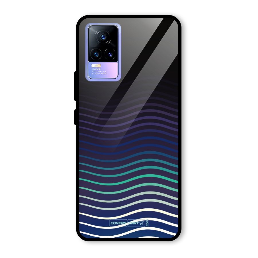 Wavy Stripes Glass Back Case for Vivo Y73