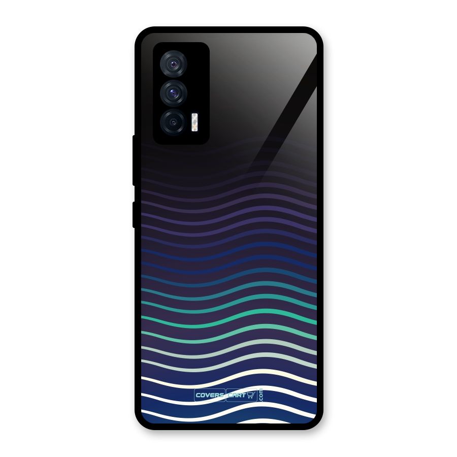 Wavy Stripes Glass Back Case for Vivo iQOO 7 5G