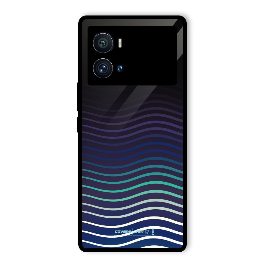Wavy Stripes Glass Back Case for Vivo iQOO 9 Pro