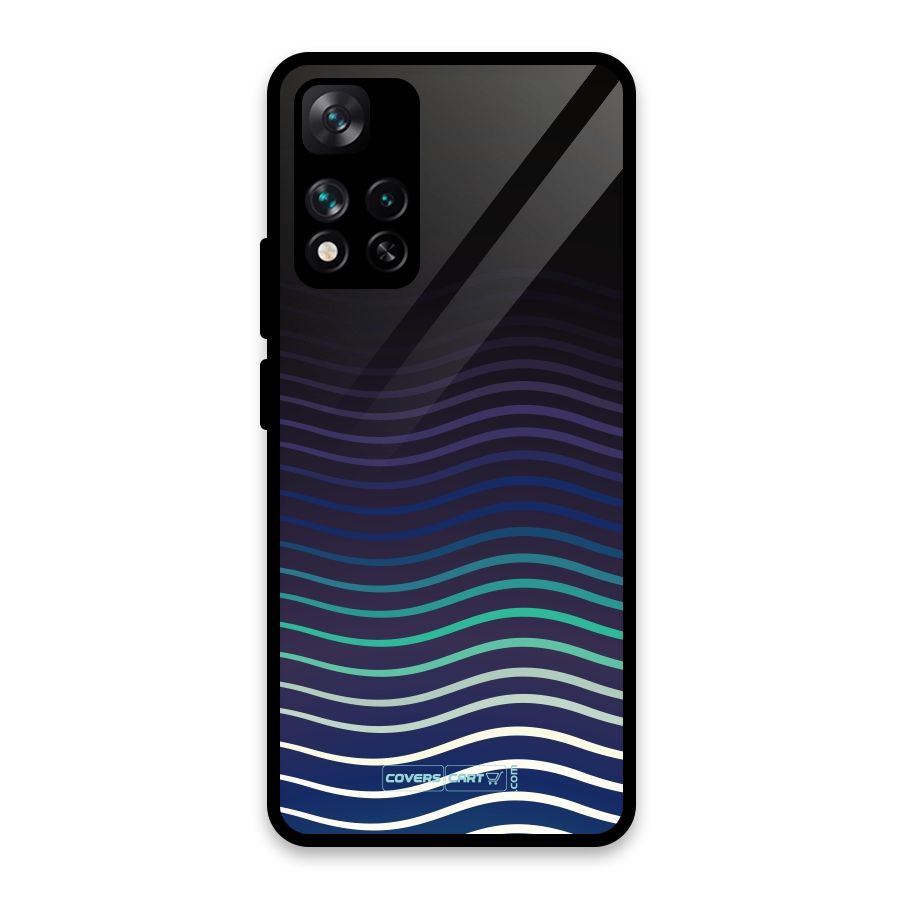 Wavy Stripes Glass Back Case for Xiaomi 11i HyperCharge 5G