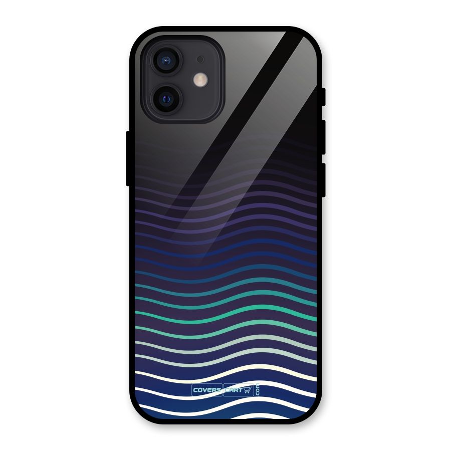 Wavy Stripes Glass Back Case for iPhone 12