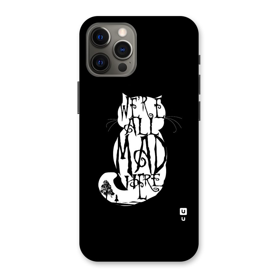 We All Mad Here Back Case for iPhone 12 Pro Max