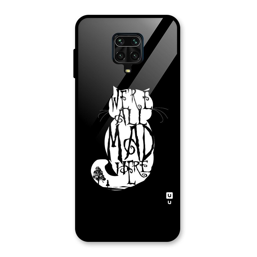 We All Mad Here Glass Back Case for Redmi Note 9 Pro Max