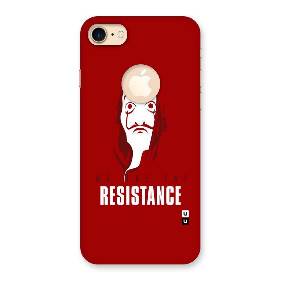 We Are Resistance Back Case for iPhone 7 Logo Cut