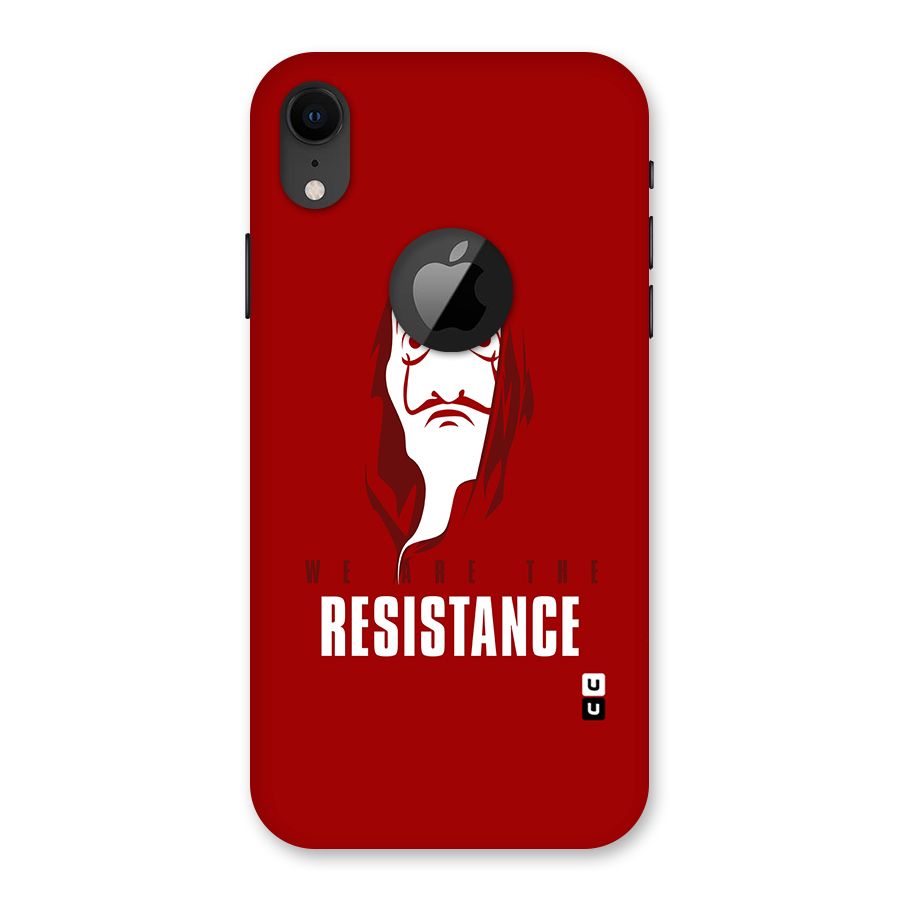 We Are Resistance Back Case for iPhone XR Logo Cut