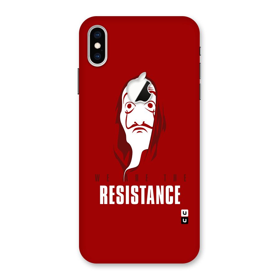 We Are Resistance Back Case for iPhone XS Max Apple Cut
