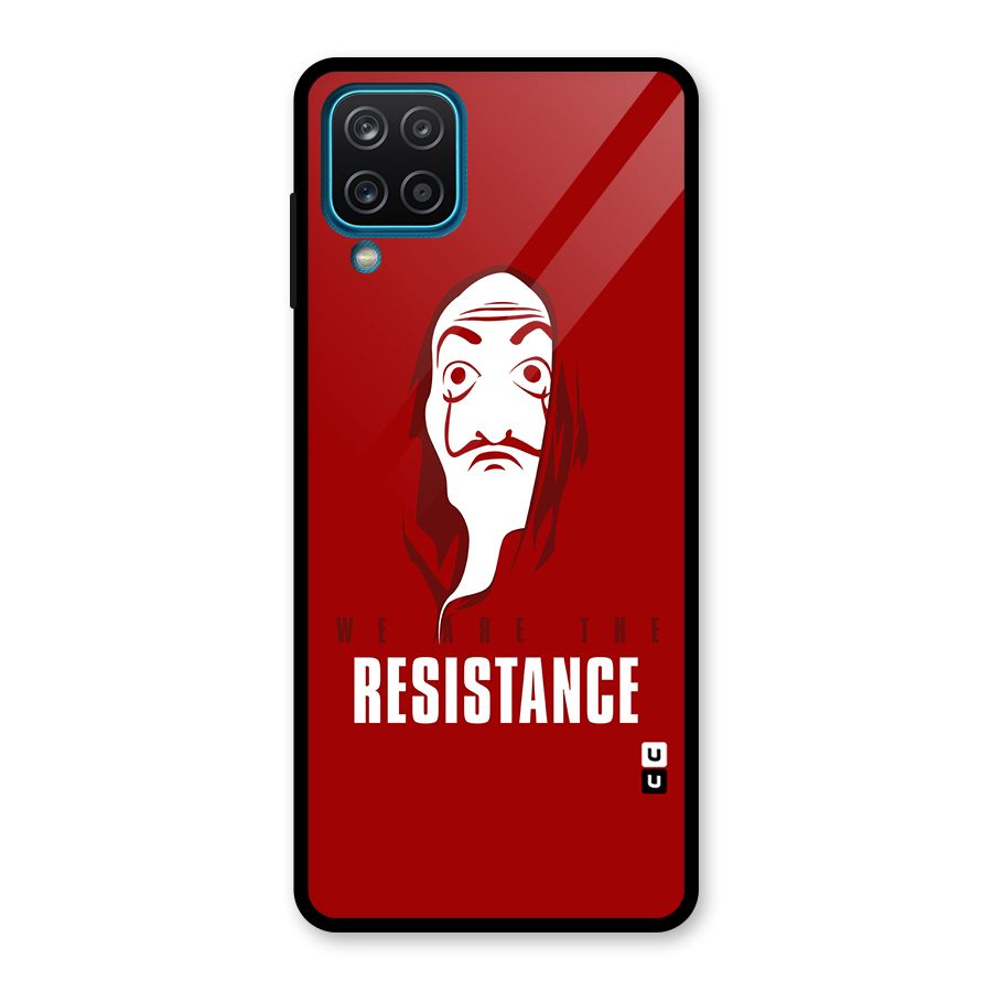We Are Resistance Glass Back Case for Galaxy A12