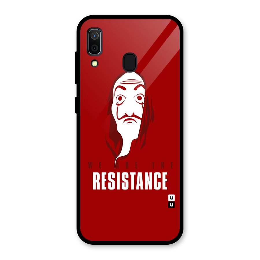 We Are Resistance Glass Back Case for Galaxy A30