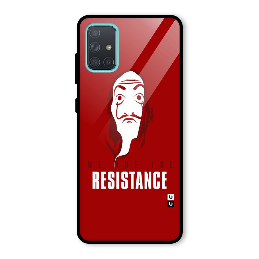 We Are Resistance Glass Back Case for Galaxy A71