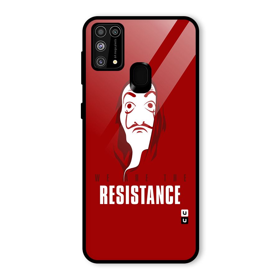 We Are Resistance Glass Back Case for Galaxy F41