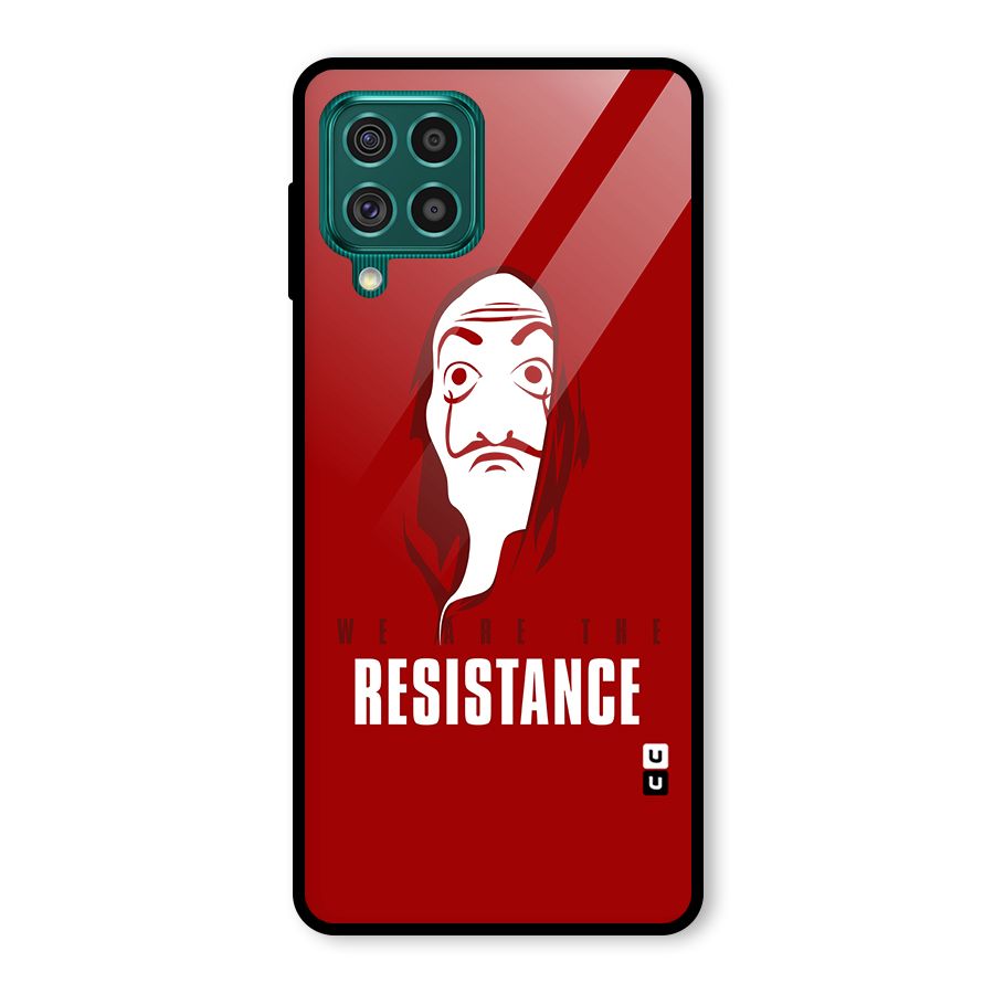 We Are Resistance Glass Back Case for Galaxy F62