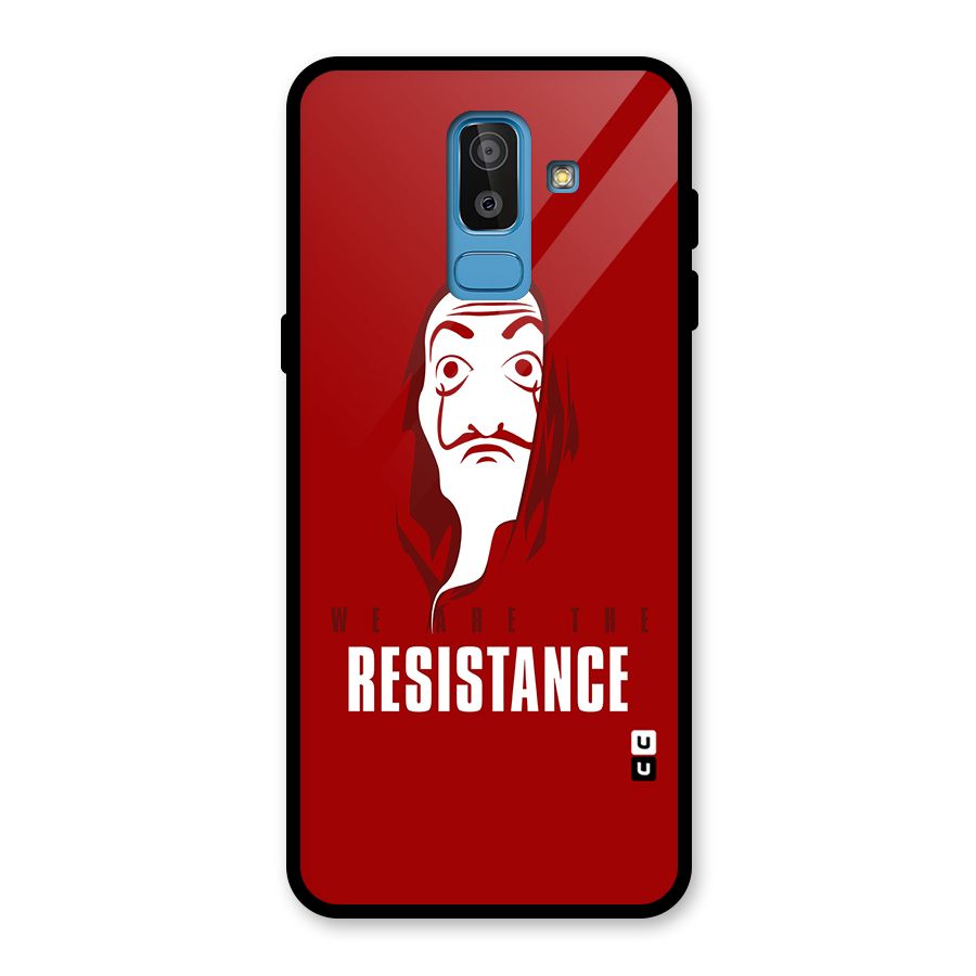 We Are Resistance Glass Back Case for Galaxy J8
